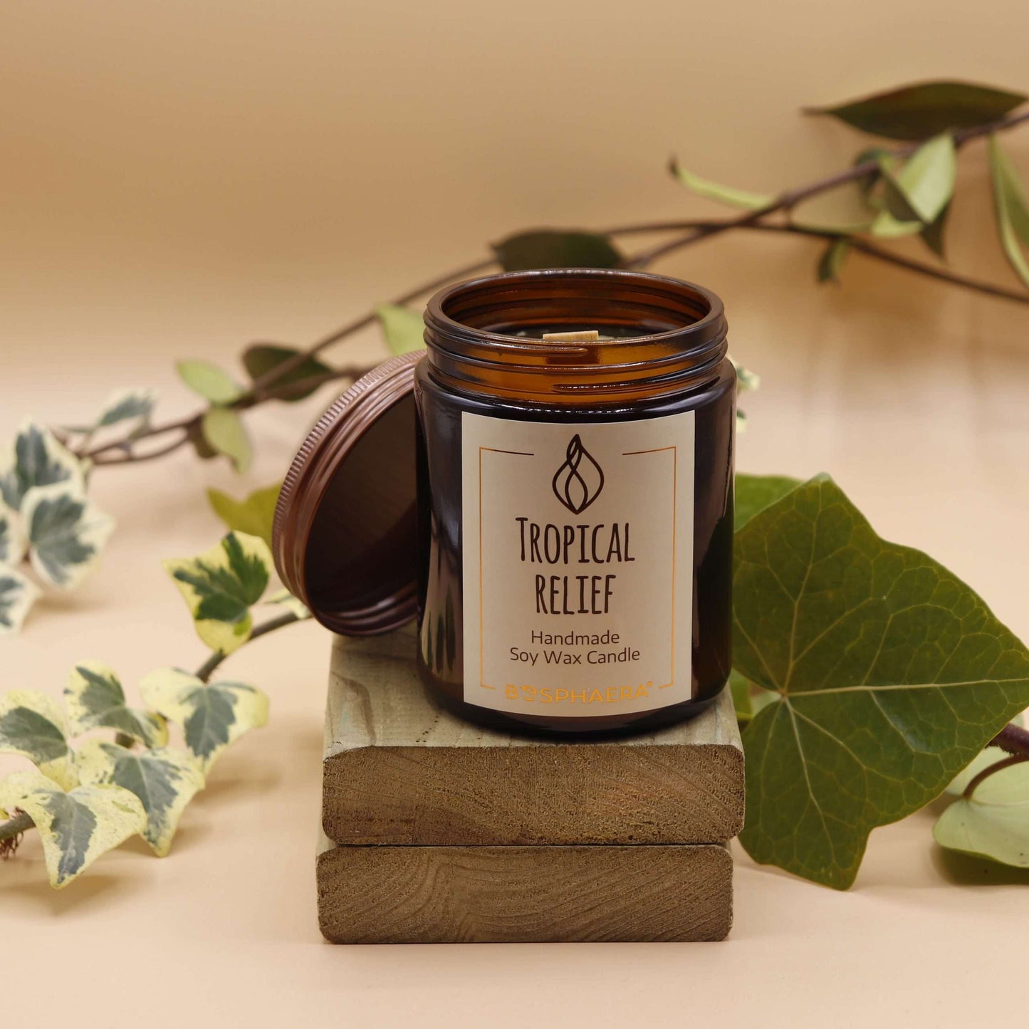 Vela de soja perfumada - Tropical relief