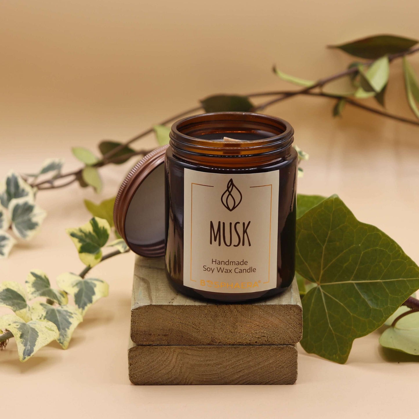 Vela de soja perfumada - Musk