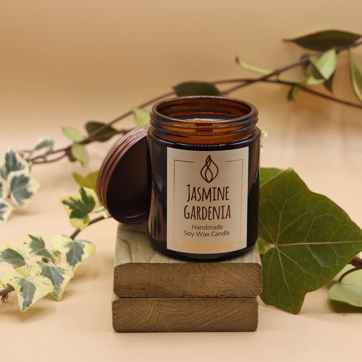 Vela de soja perfumada - Jasmine gardenia