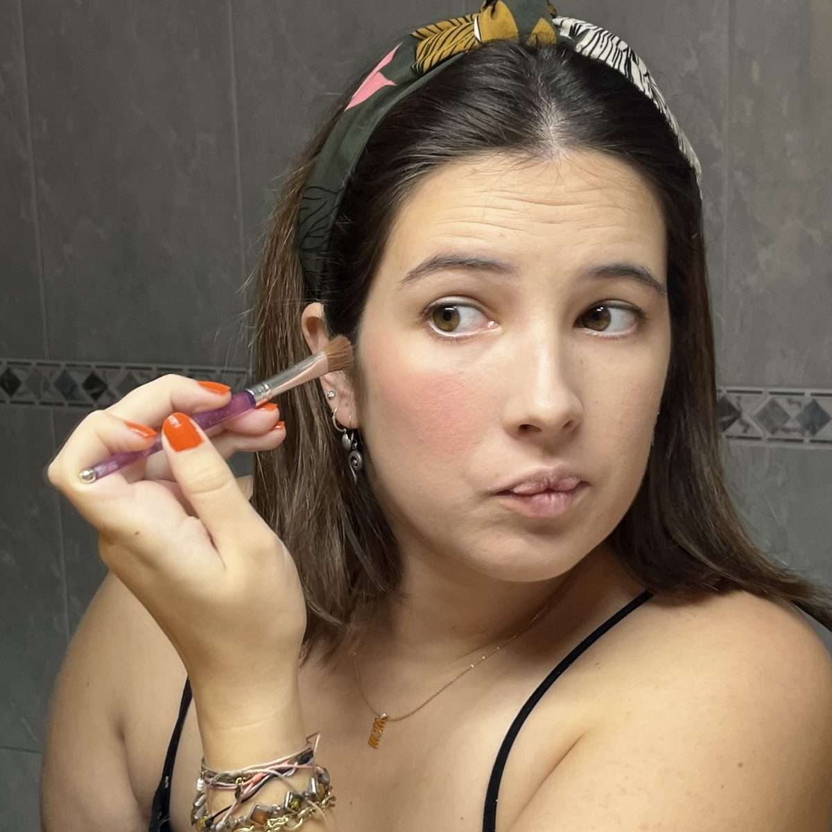 Colorete en polvo