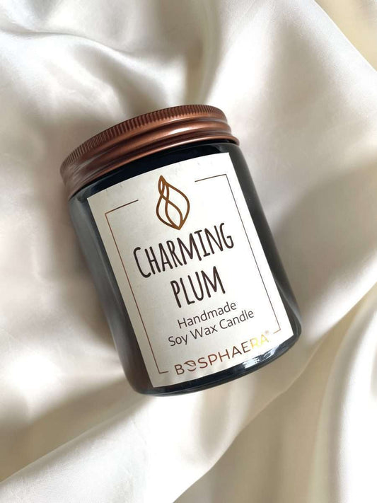 Vela de soja perfumada - Charming plum