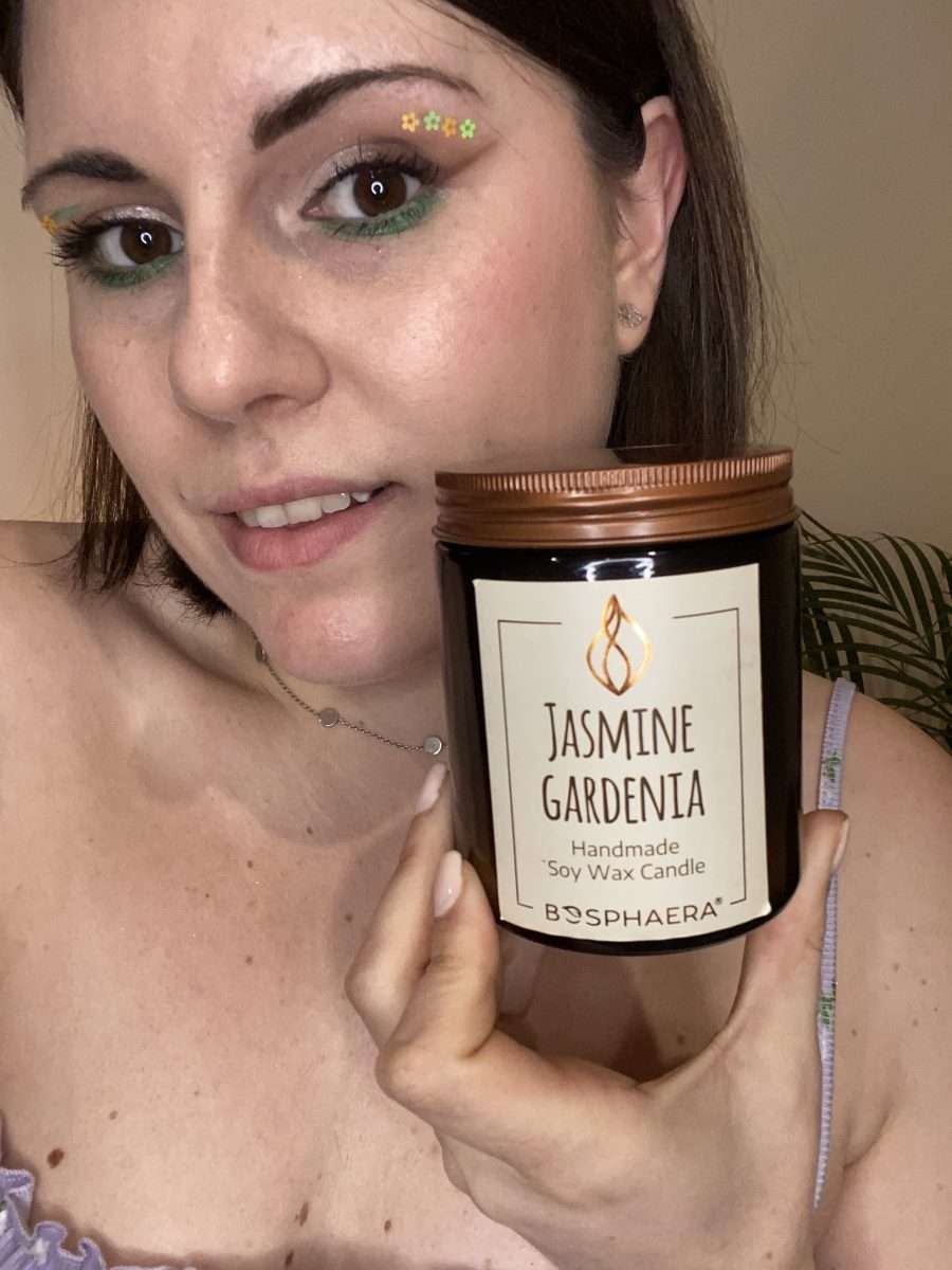Vela de soja perfumada - Jasmine gardenia