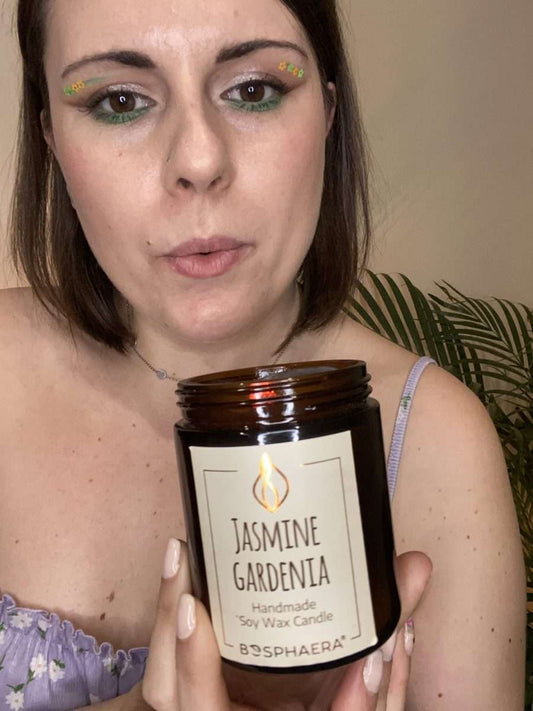 Vela de soja perfumada - Jasmine gardenia