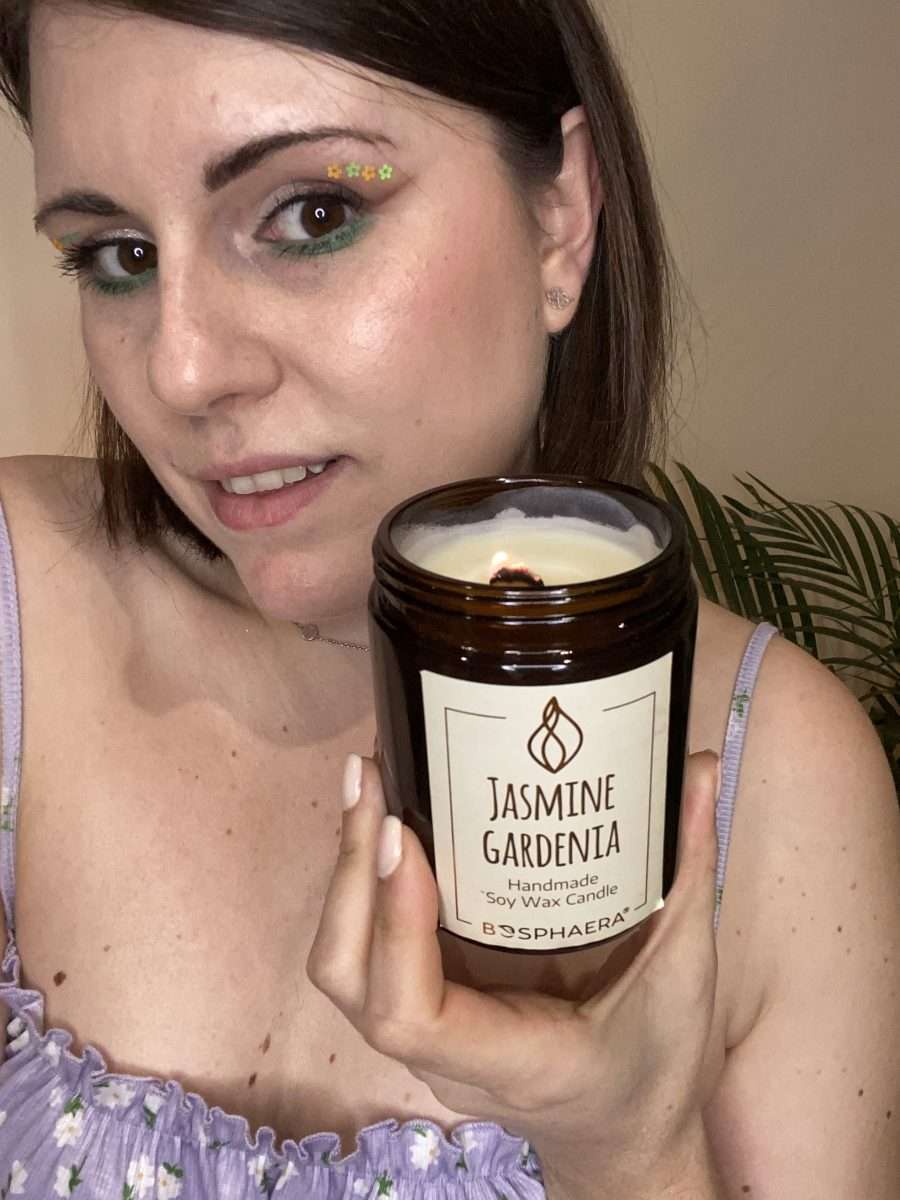 Vela de soja perfumada - Jasmine gardenia