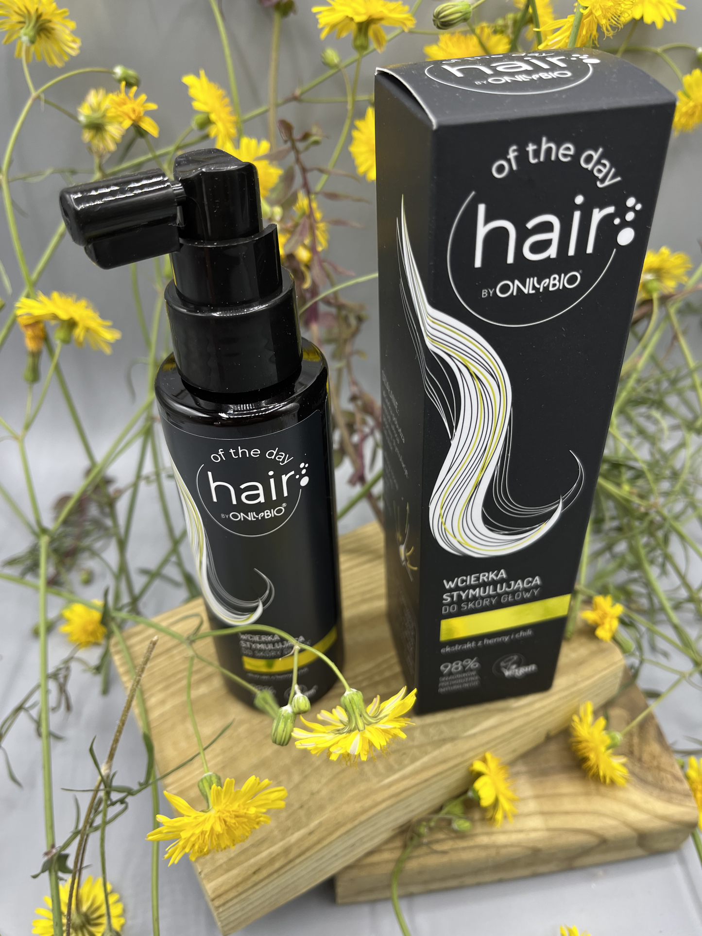 Loción estimulante del cuero cabelludo, aceleradora del crecimiento del cabello