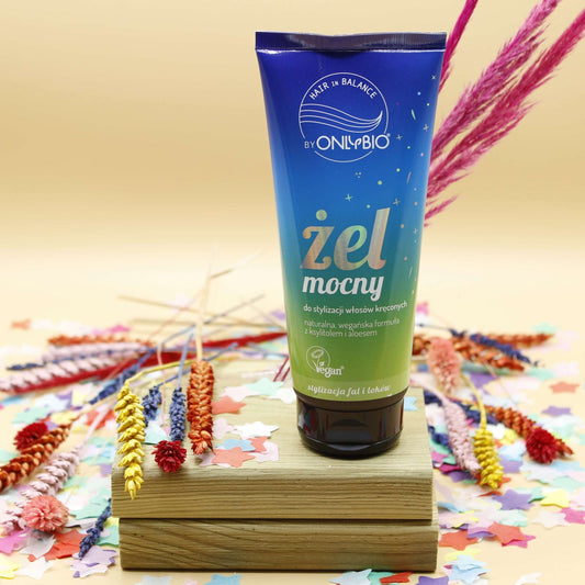 Gel fuerte para cabello rizado